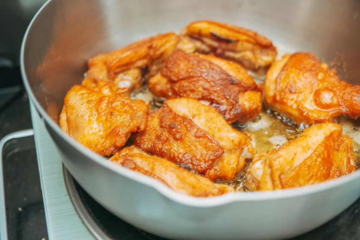 Air Fryer Chicken Thighs plated air fryer meal