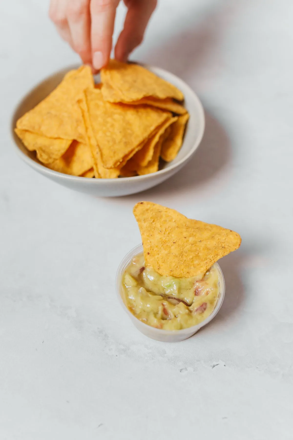 Air Fryer Tortilla Chips plated air fryer meal