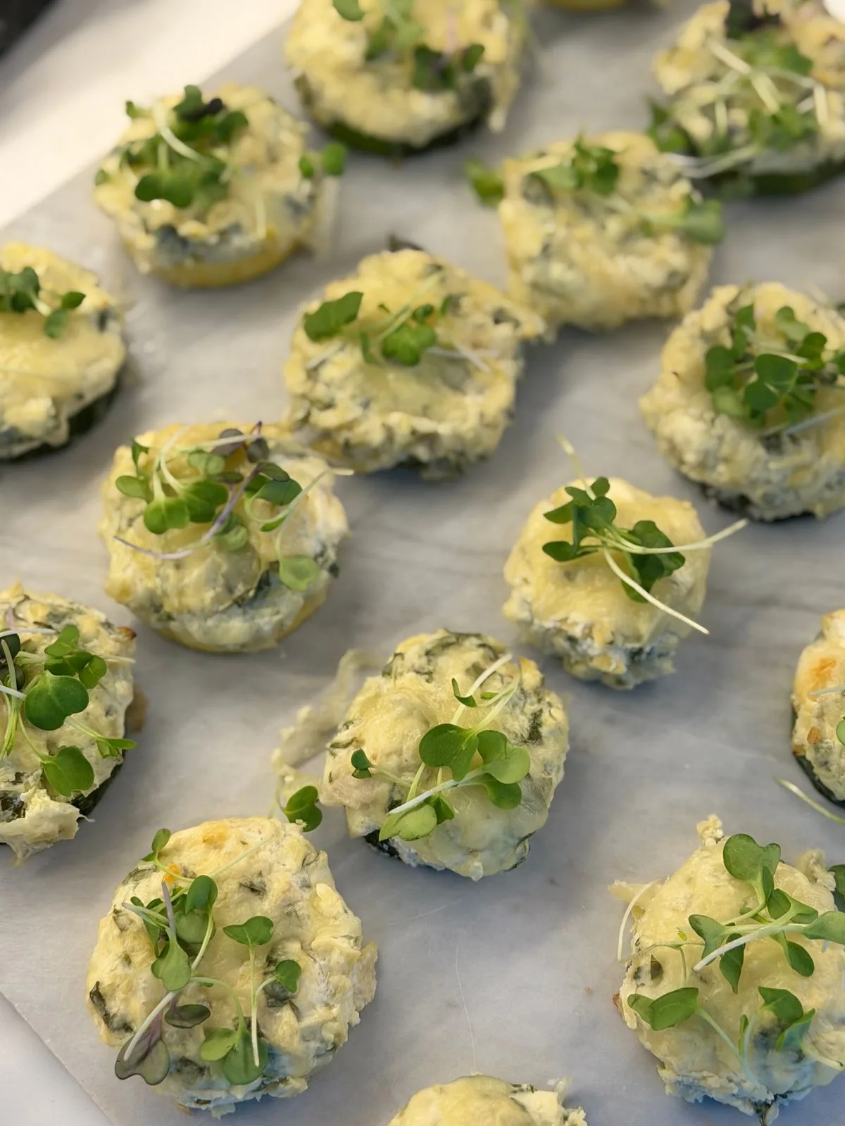 Air Fryer Stuffed Mushrooms plated air fryer meal