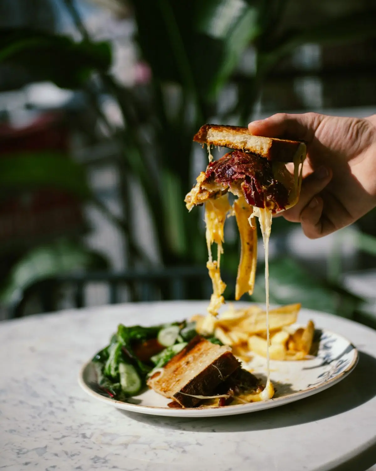 Air Fryer Grilled Cheese plated air fryer meal
