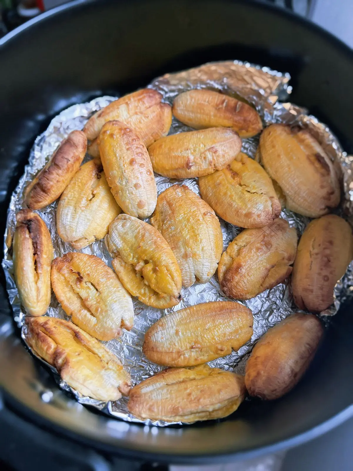 Air Fryer Plantains plated air fryer meal