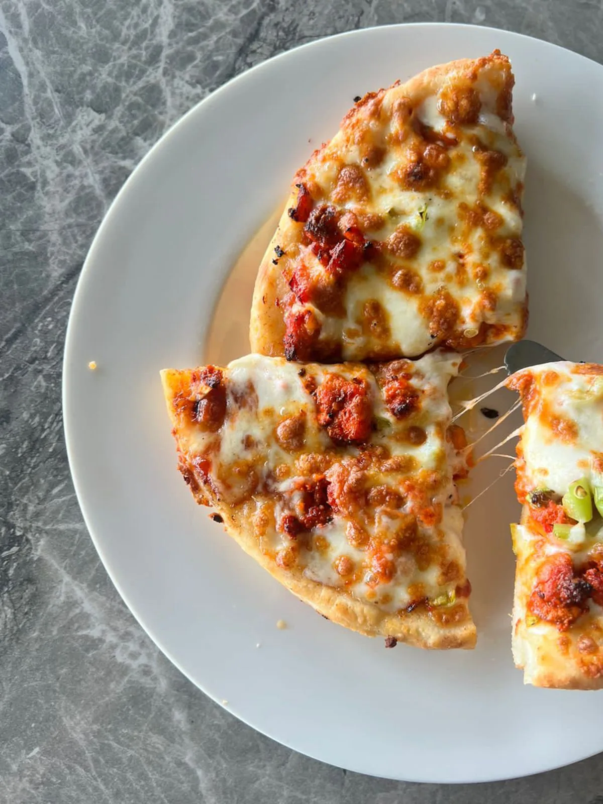 Air Fryer Leftover Pizza plated air fryer meal