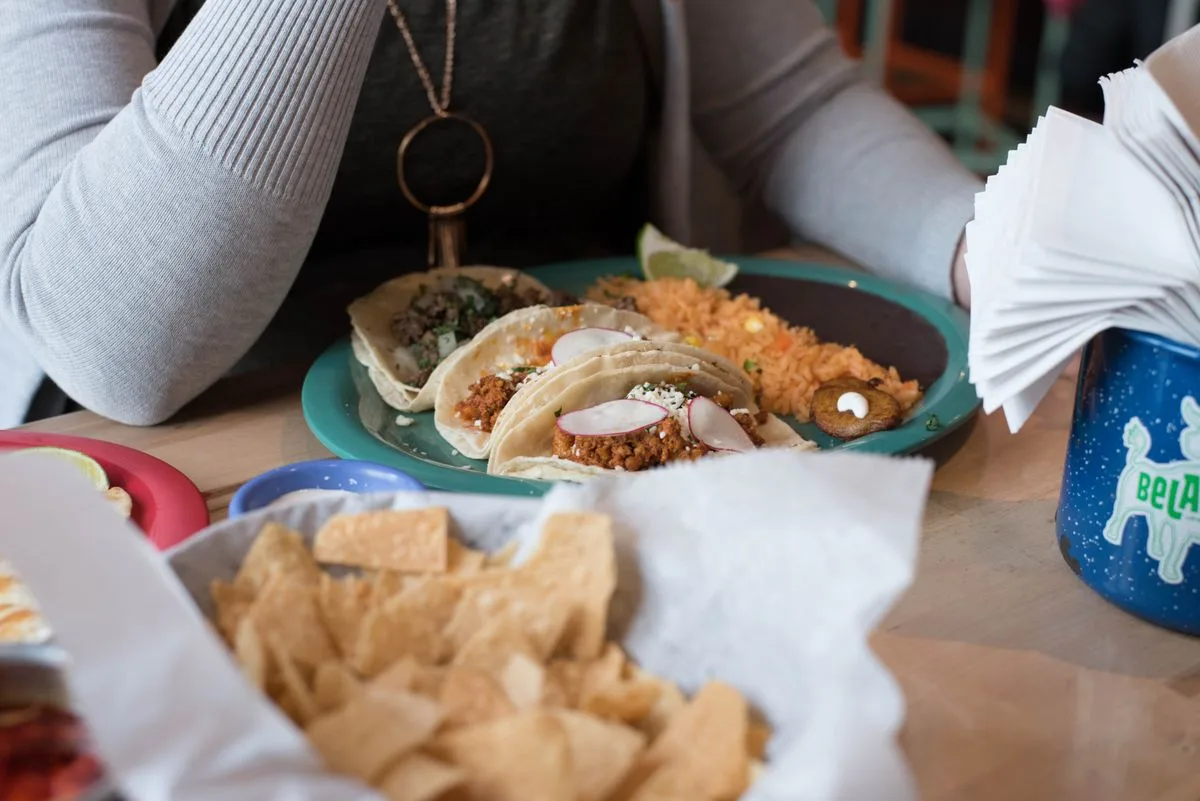 Sloppy Joes plated American meal