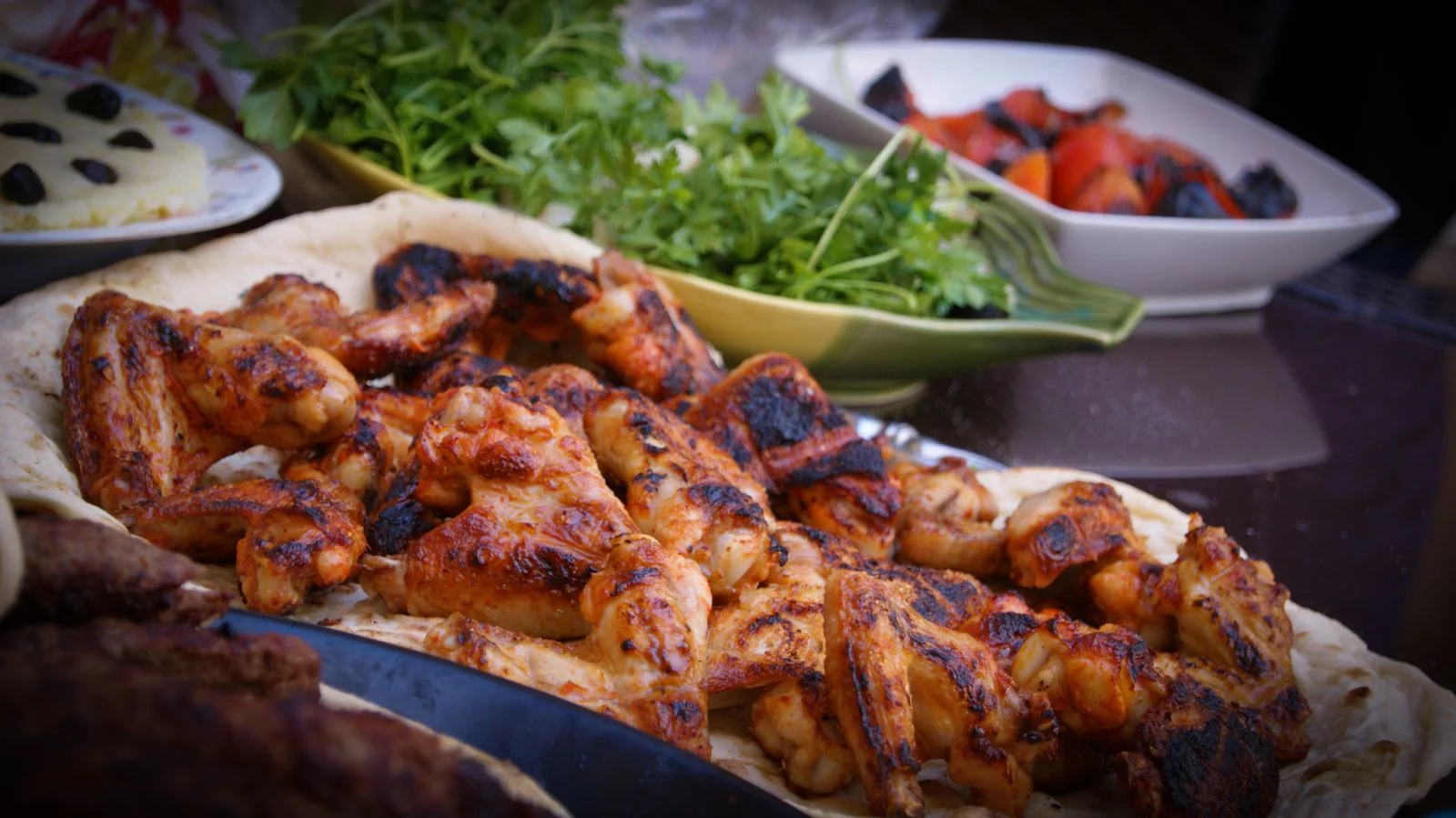 Sheet Pan Chicken and Veggies plated American meal