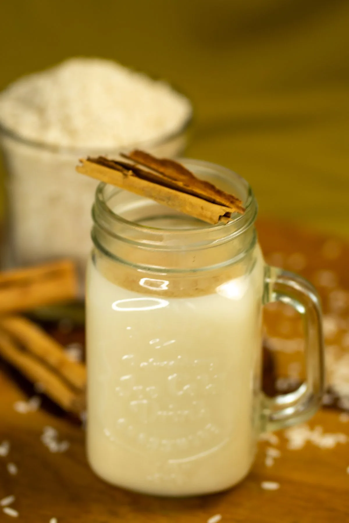Homemade Horchata beverage drink