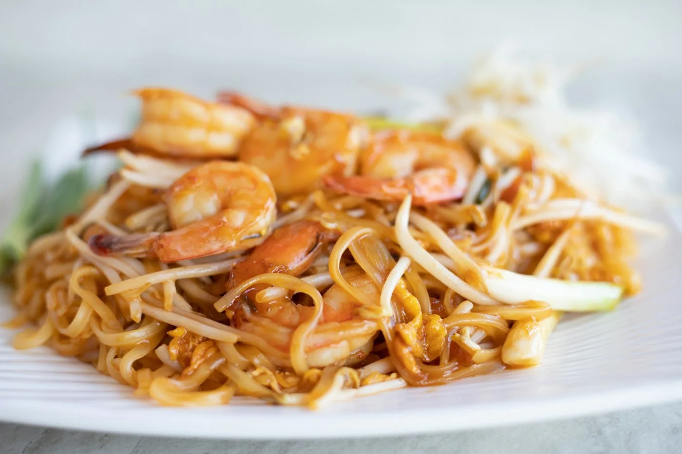 Spicy Szechuan Shrimp Stir-Fry plated Chinese dinner