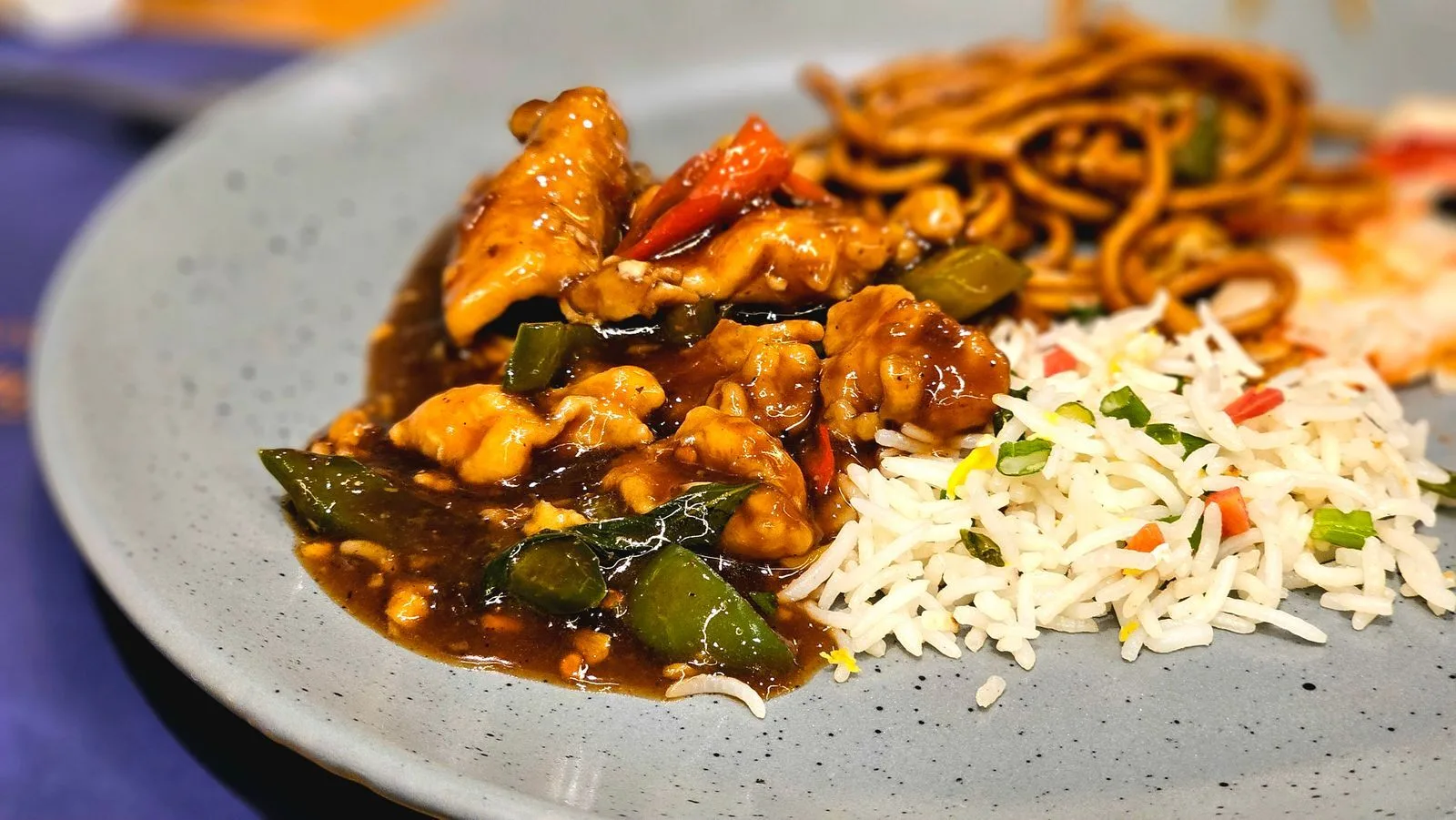 Homestyle Pork Chop Suey plated Chinese dinner