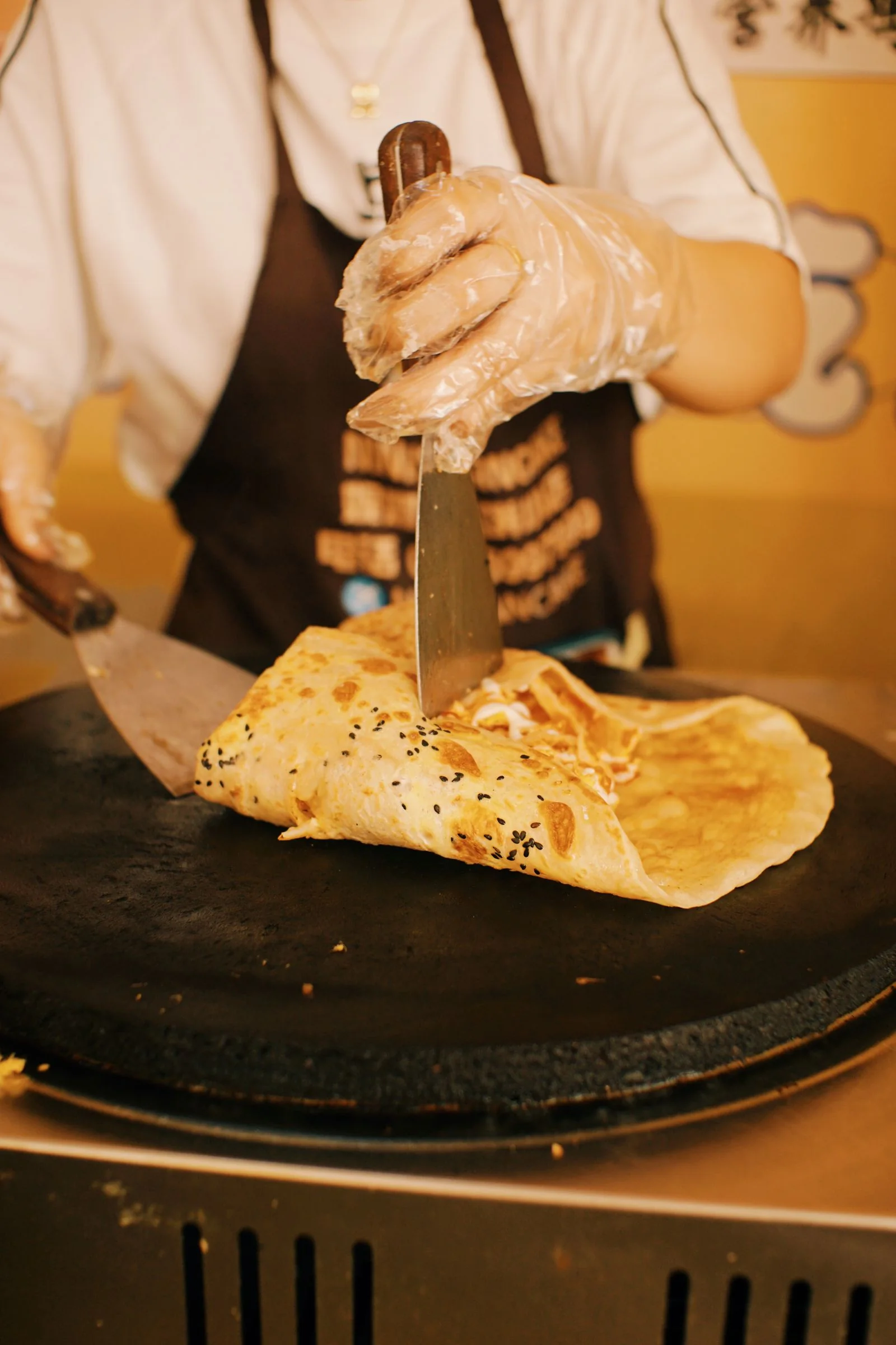 Savory Ham and Cheese Crepes plated French meal