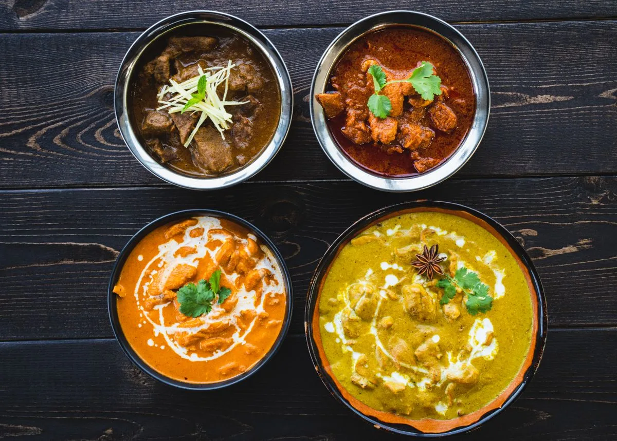 Aloo Matar Weeknight plated Indian dinner