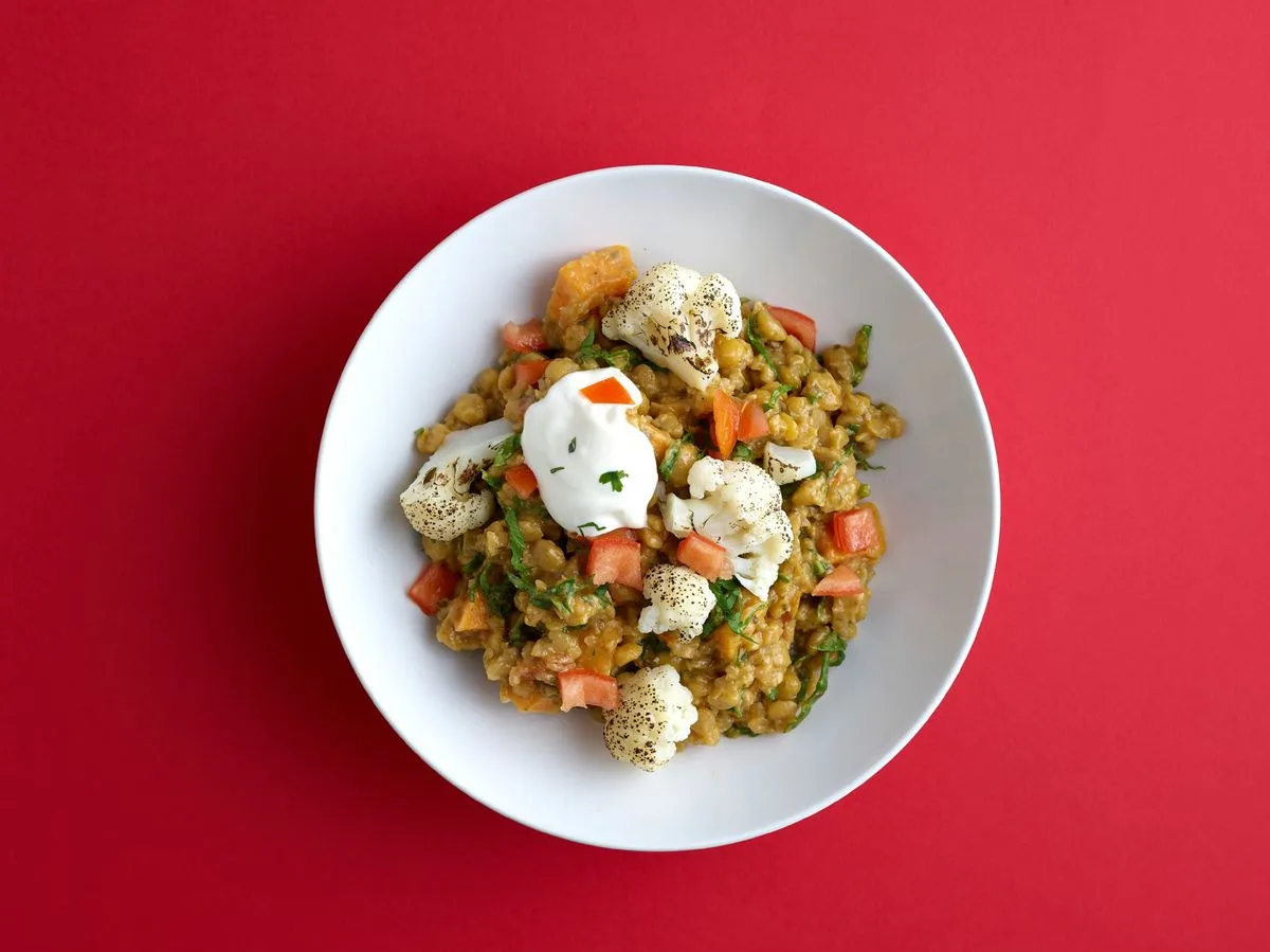 Vegetable Pulao One Pot plated Indian dinner