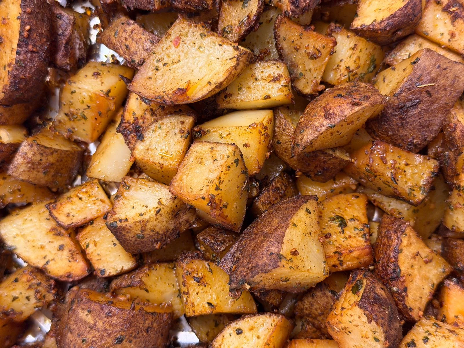 Greek Lemon Potatoes plated Mediterranean meal