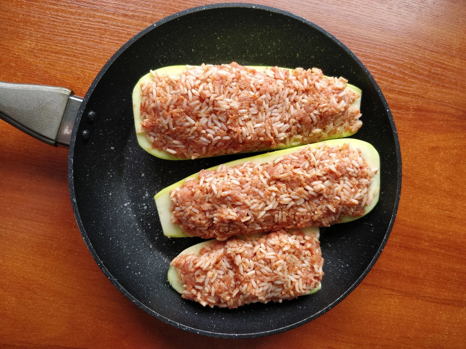 Mediterranean Stuffed Zucchini plated Mediterranean meal
