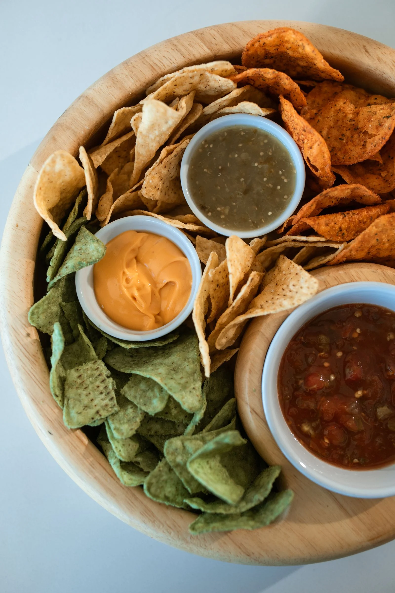Seven-Layer Bean Dip for Sharing plated Mexican meal