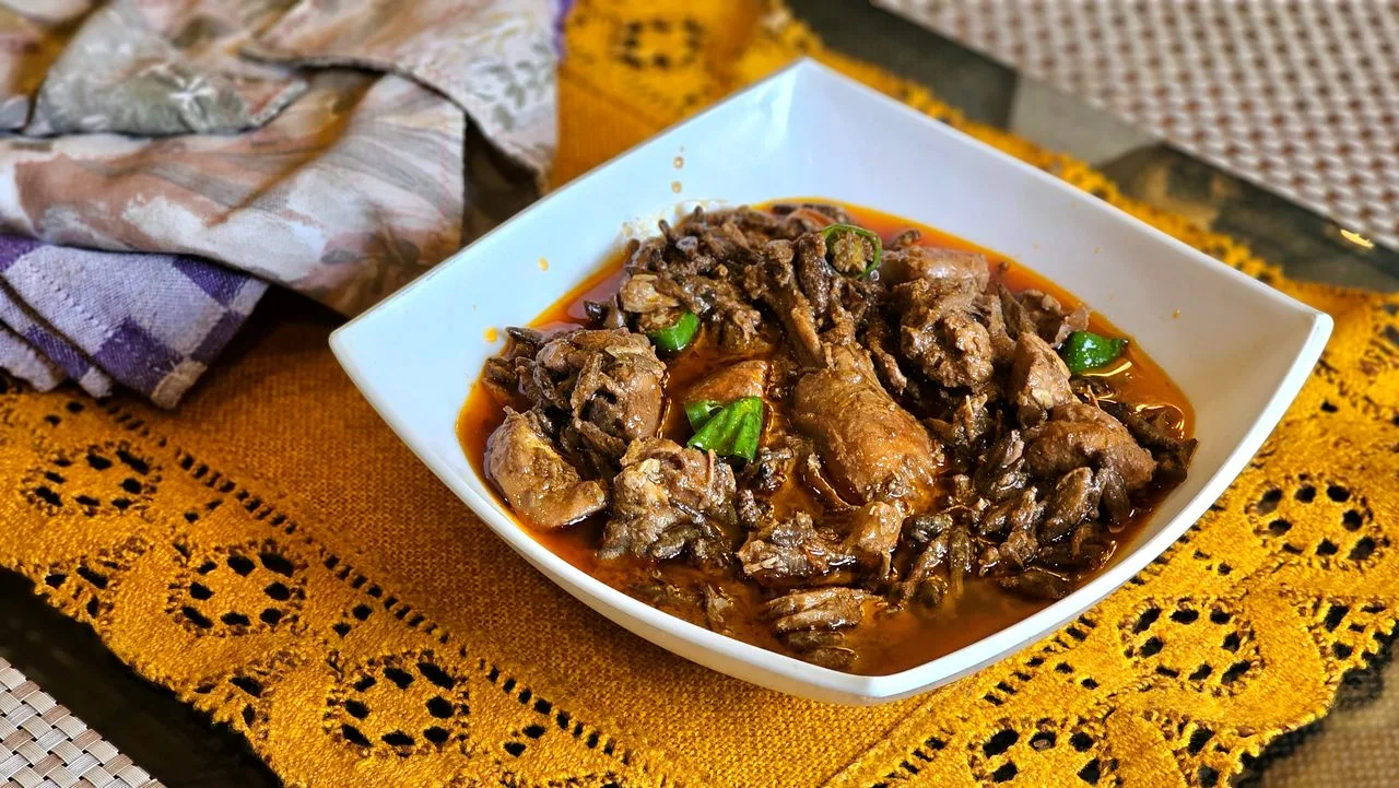Chicken Panang Curry plated Thai dinner