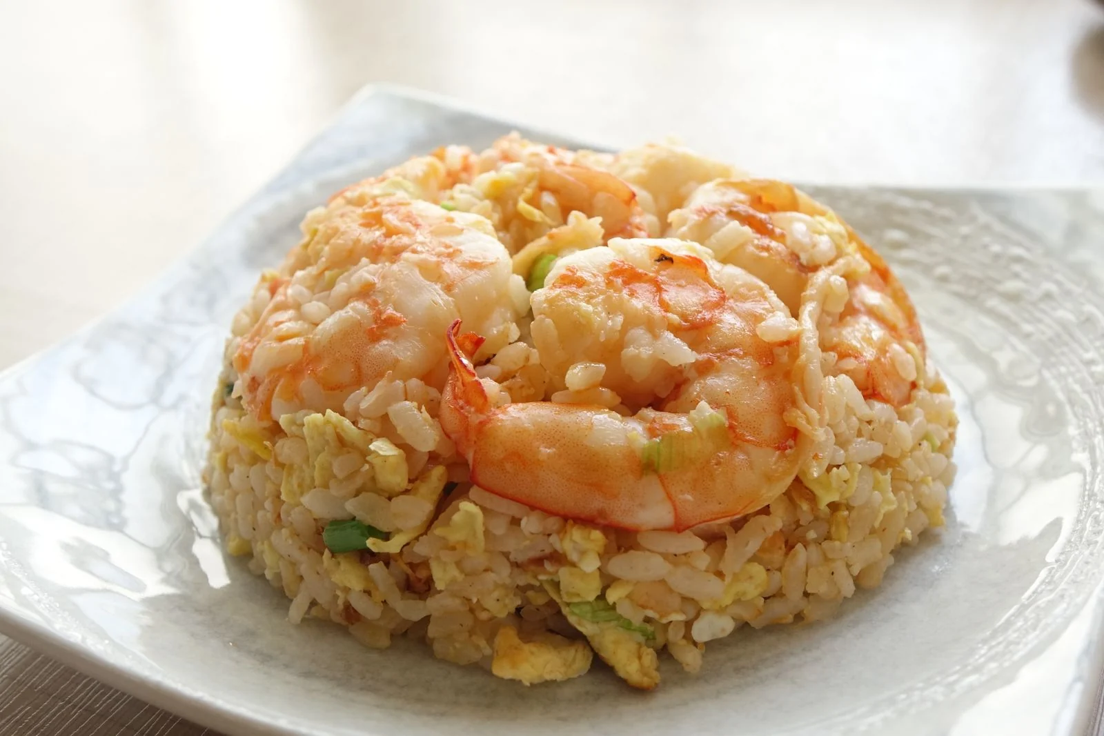 Thai Crab Fried Rice plated Thai meal