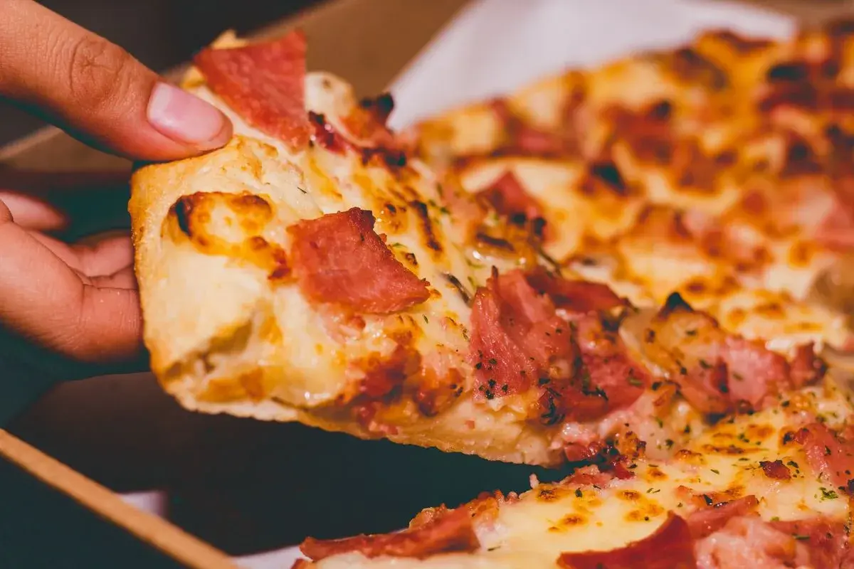 Homemade Pizza Dough dish plated