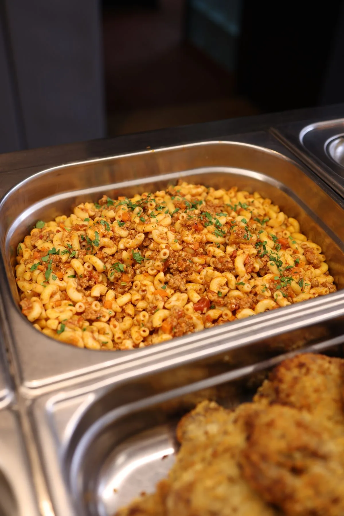 Sloppy Joe Casserole dish plated