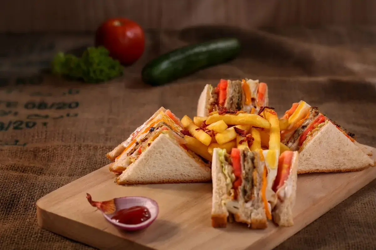 Club Sandwich dish plated