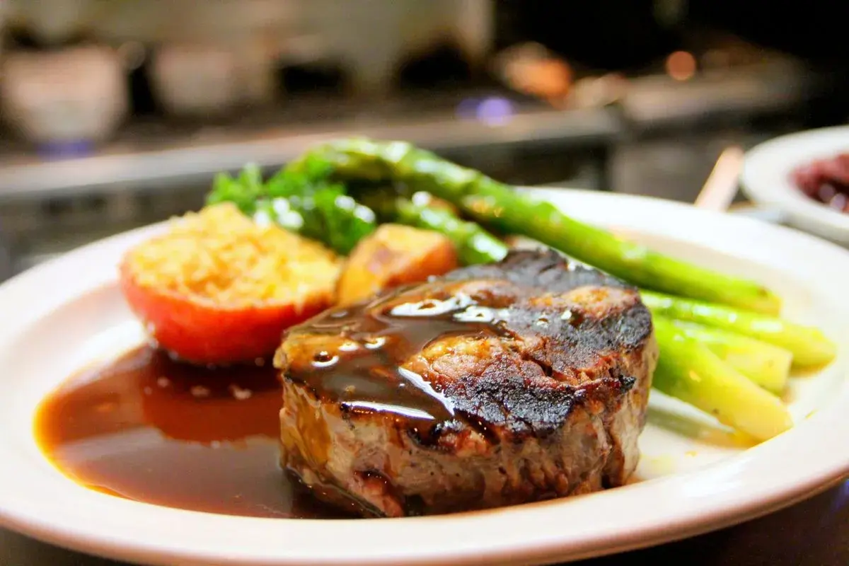 Beef Tips And Gravy dish plated