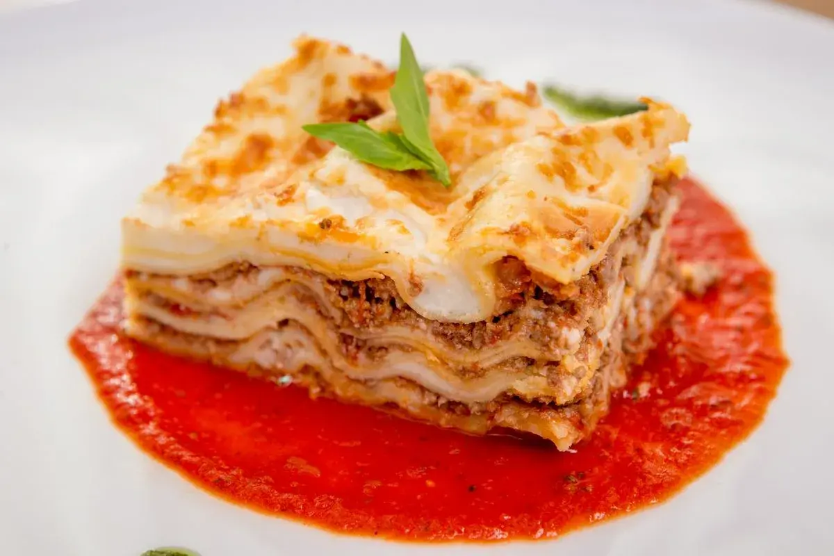 Easy Lasagna Recipe dish plated
