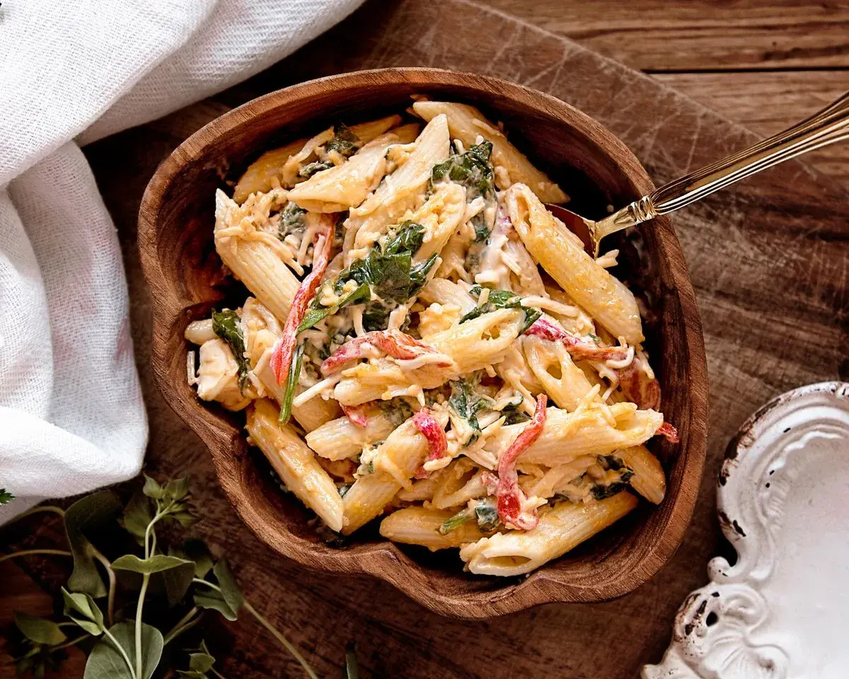 Lemon Pasta dish plated