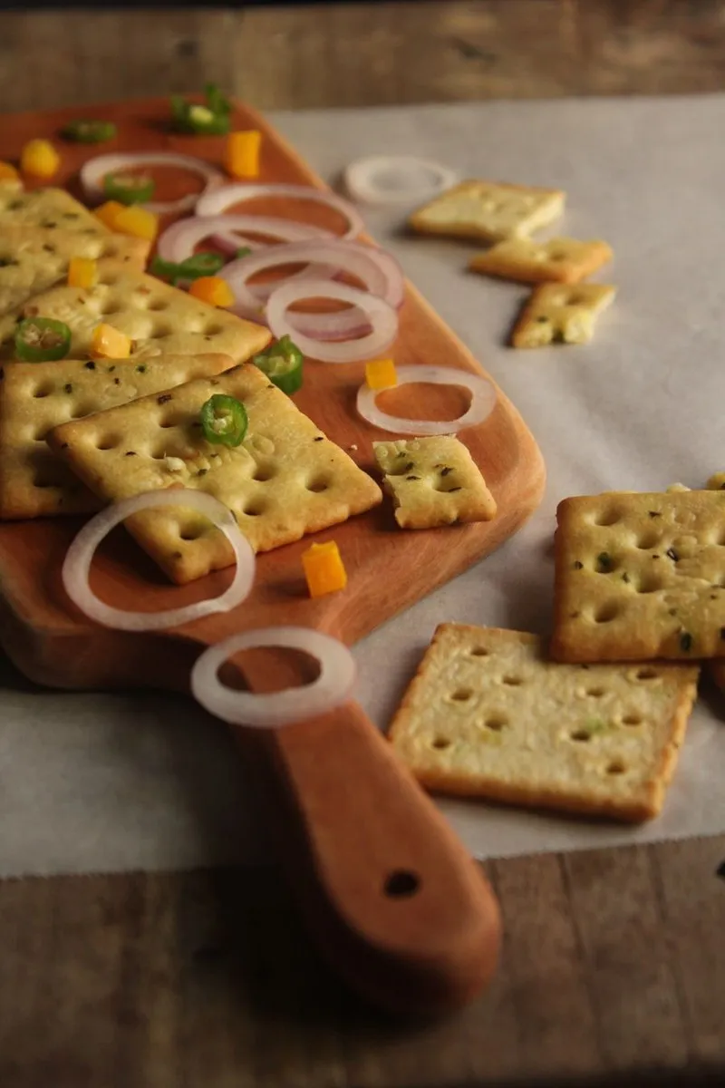 Ranch Oyster Crackers dish plated