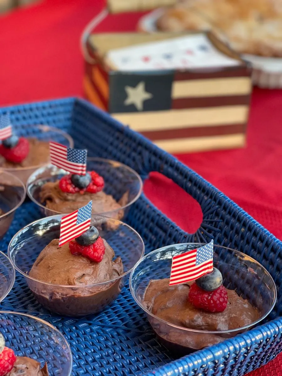 Chocolate Whipped Cream dish plated