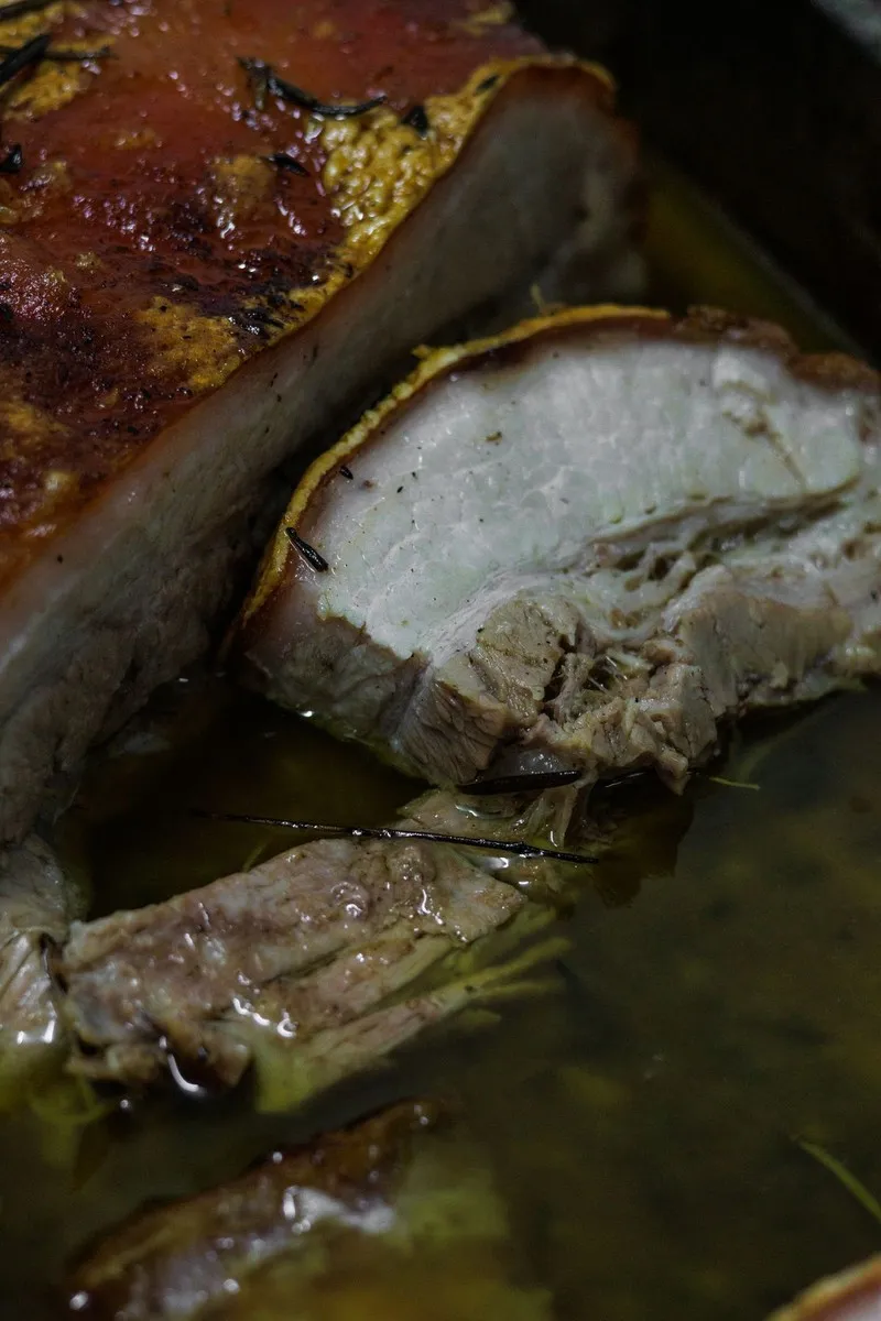 Dutch Oven Pork Tenderloin dish plated