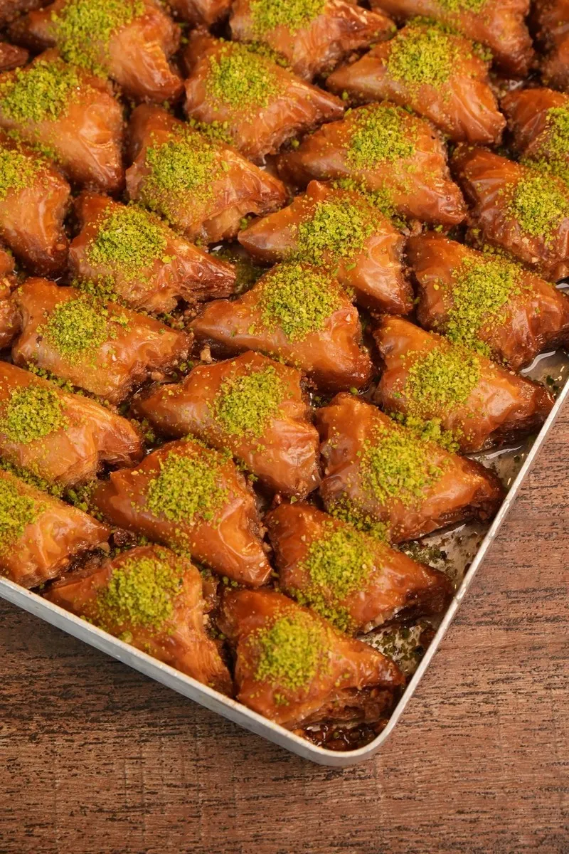 Greek Baklava dish plated