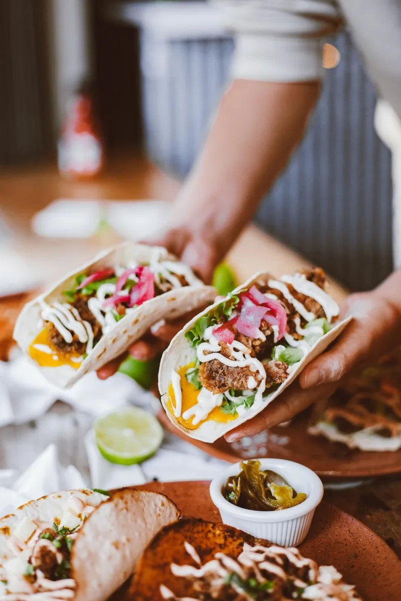 Slow Cooker Shredded Beef Tacos dish plated