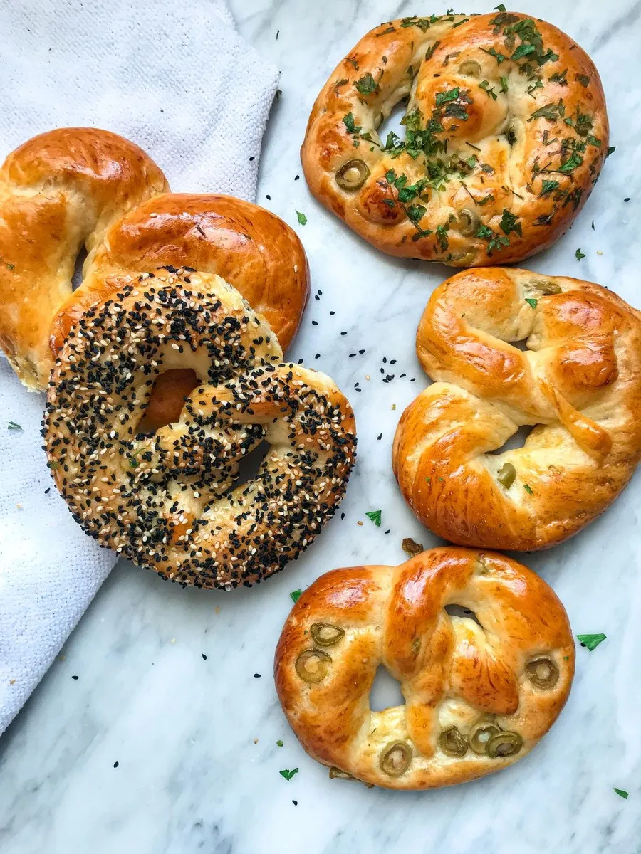 Oven Soft Pretzel Bites dish plated
