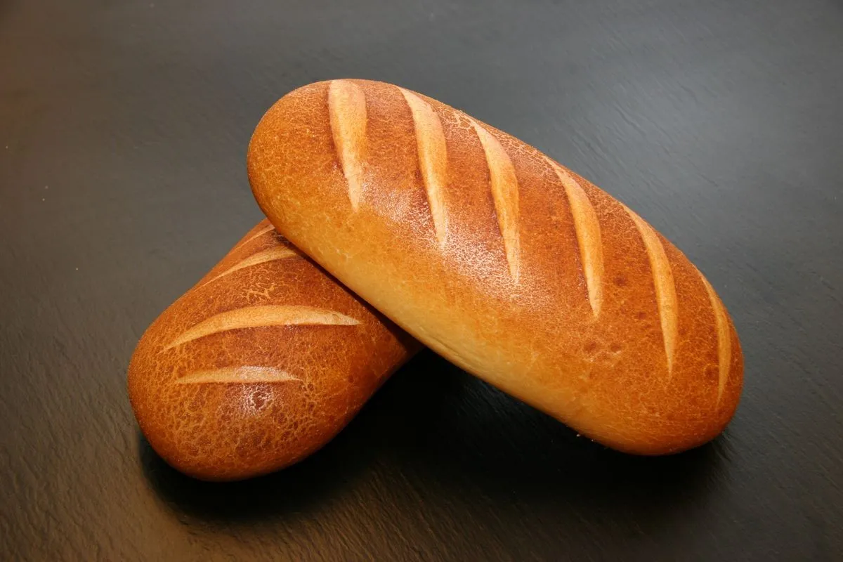 Bread Machine White Bread dish plated