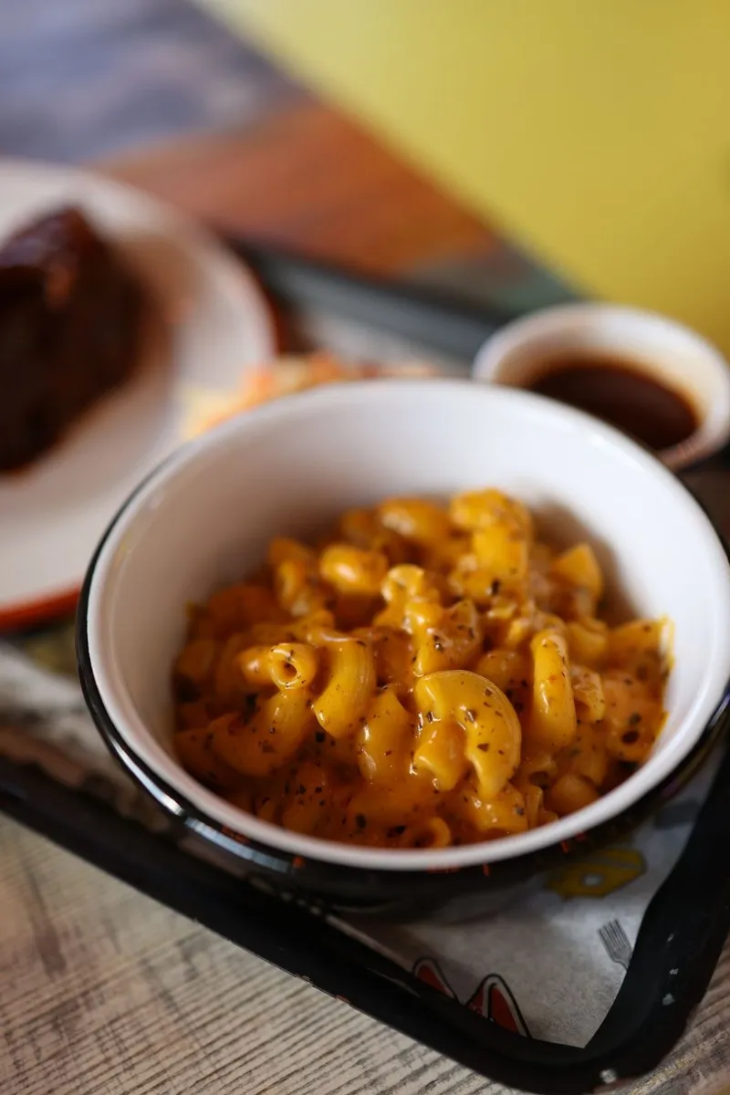 Stovetop Macaroni and Cheese dish plated