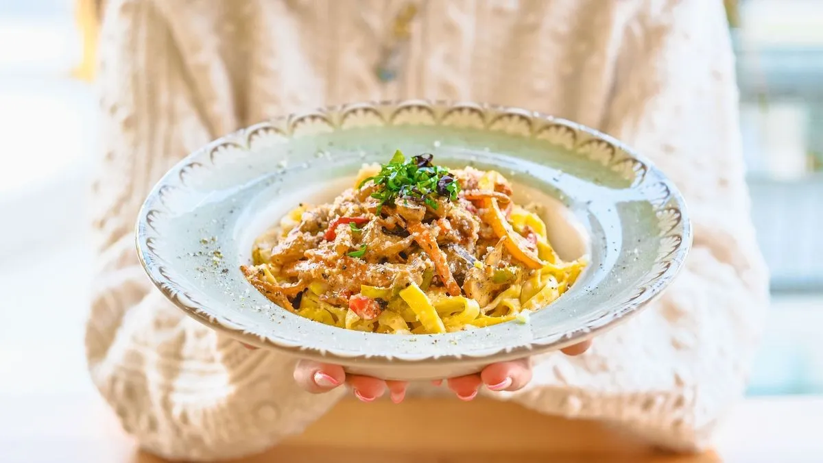 Turkey Spaghetti Sauce dish plated