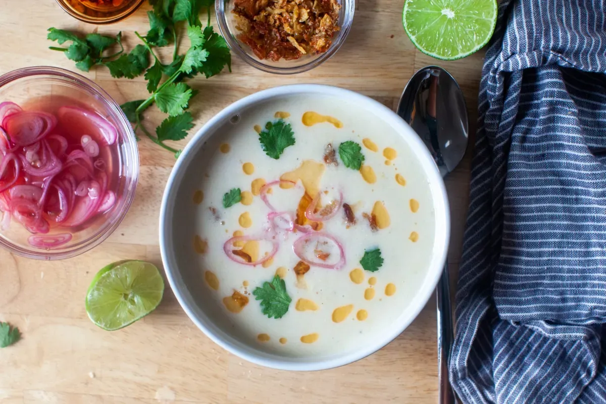 corn coconut soup