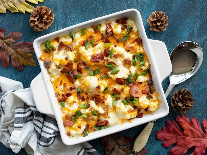 Cheesy Loaded Cauliflower Casserole