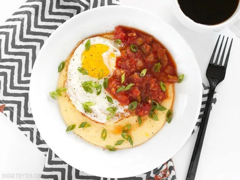 Cheddar Grits Breakfast Bowls