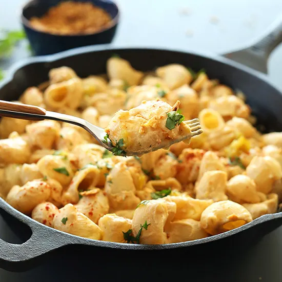Vegan Green Chili Mac 'n' Cheese