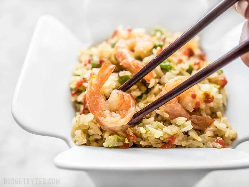 Rice Cooker Teriyaki Shrimp and Rice Recipe