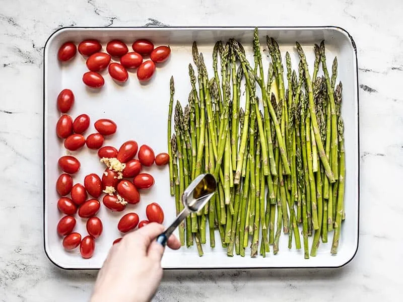 Roasted Asparagus and Tomatoes