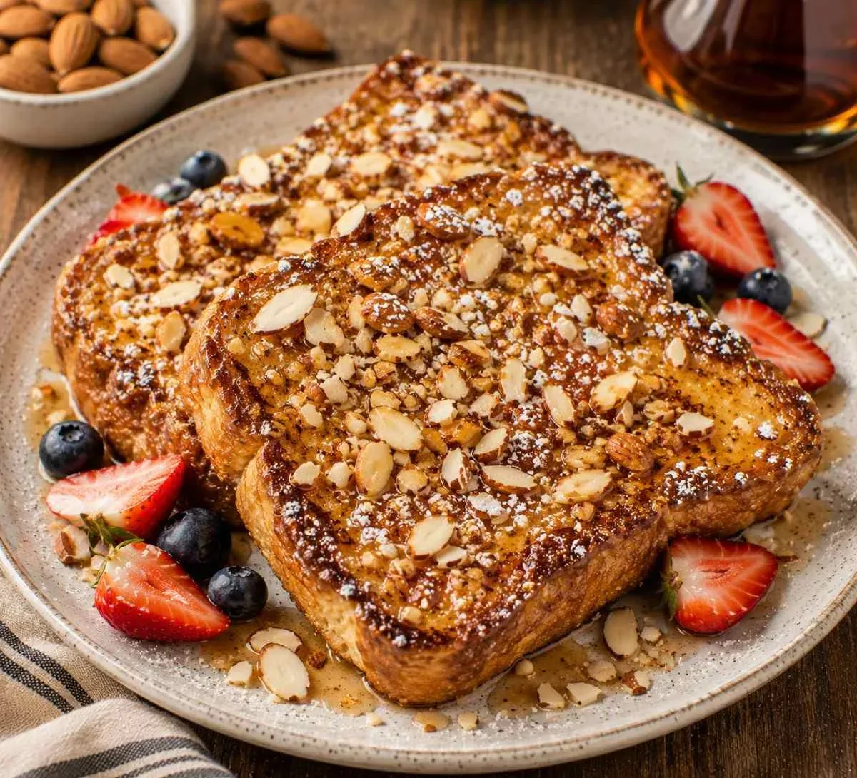 Crispy Almond Crunch French Toast – Easy and Delicious