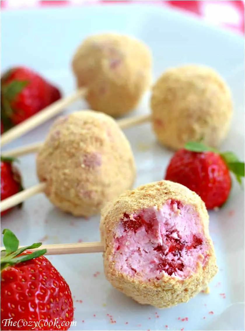 No Bake Cheesecake Pops