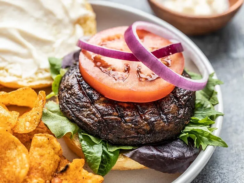 Marinated Portobello Mushroom Burgers