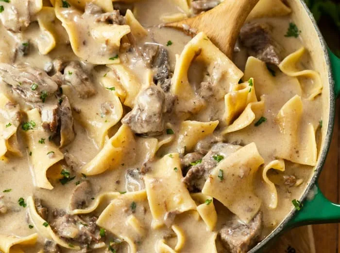 Slow Cooker Beef Stroganoff