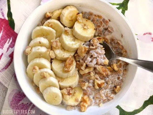 Banana Nut Breakfast Farro
