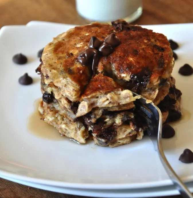 Chocolate Chip Oatmeal Cookie Pancakes