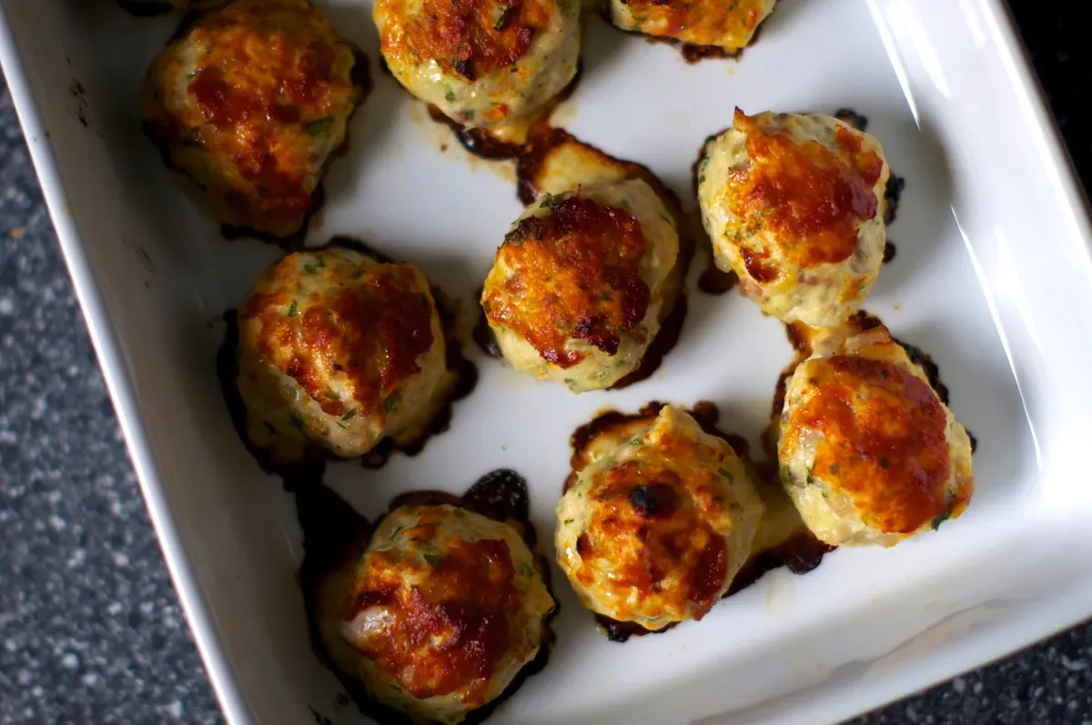 baked chicken meatballs