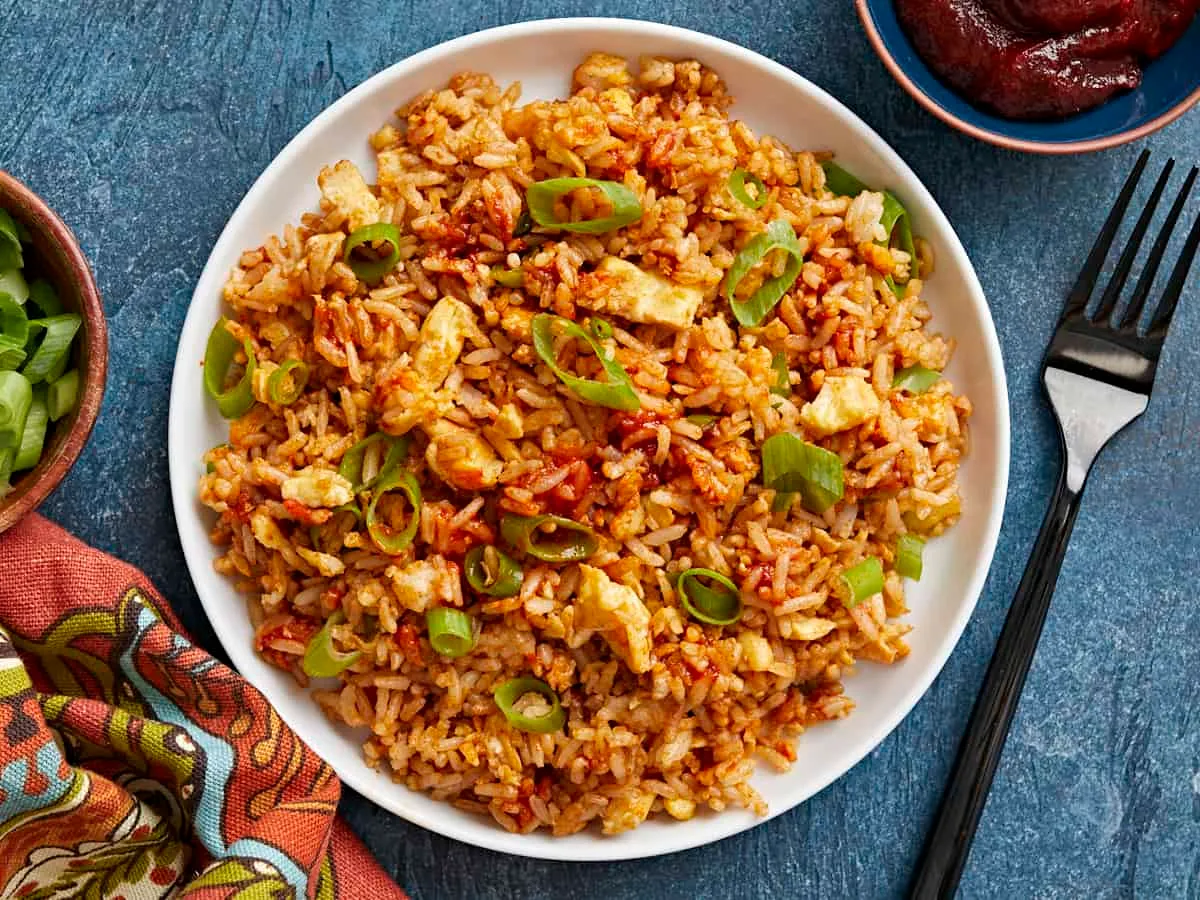 Scrambled Eggs with Rice