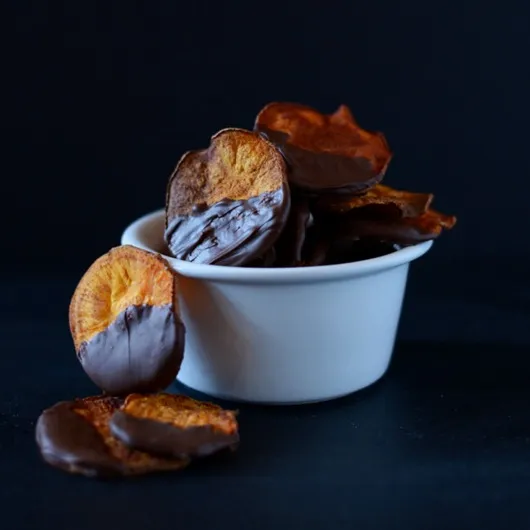 Dark Chocolate Sweet Potato Chips