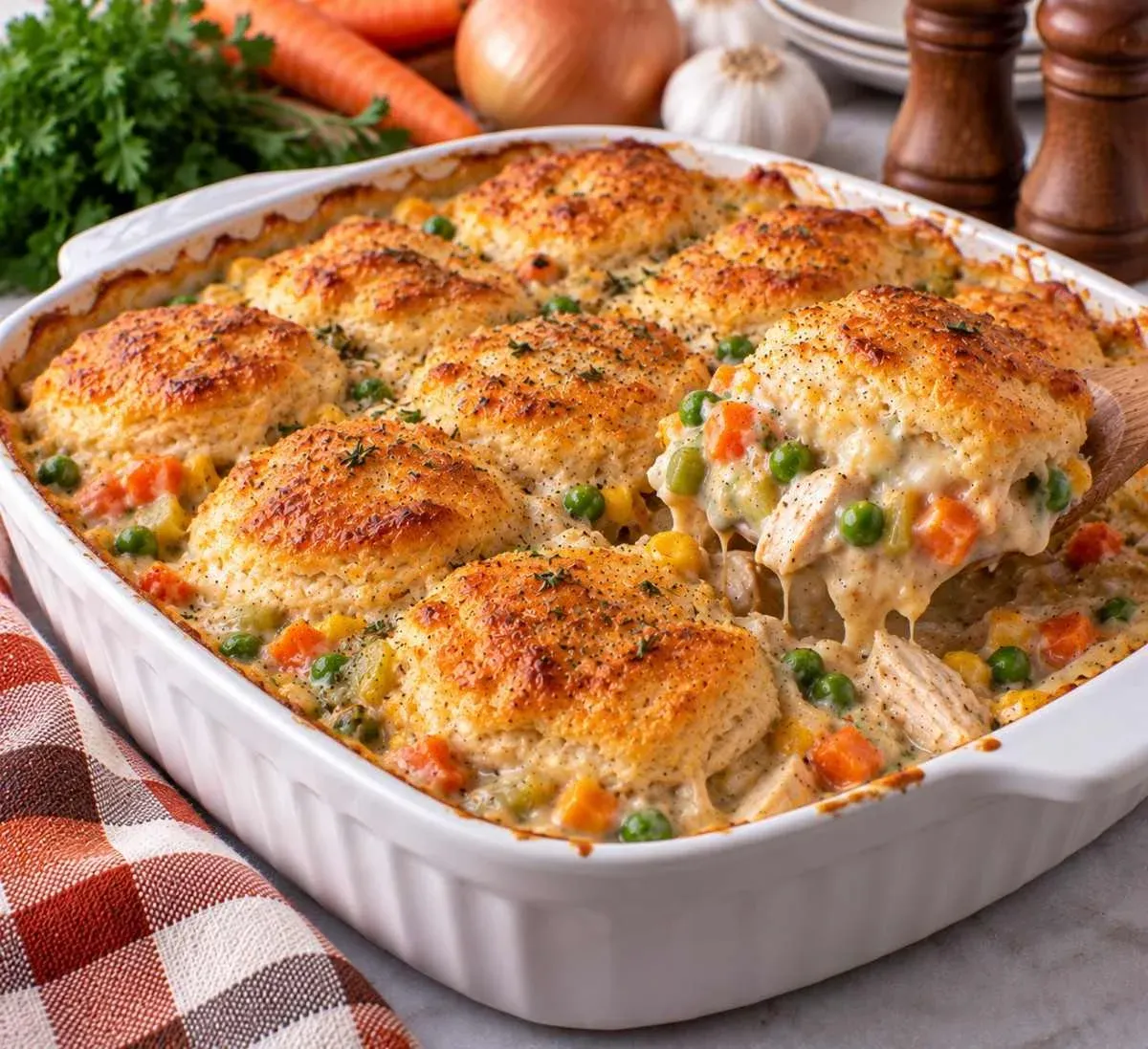 Chicken Pot Pie Casserole – Easy and Creamy